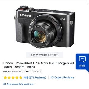 Cannon vlogging camera